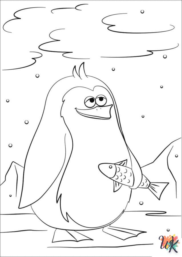 imprimer coloriage Pingouin  pour enfant 1