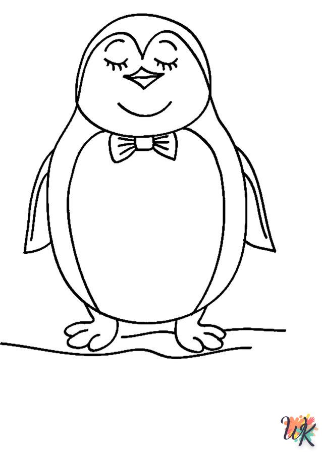 coloriage Pingouin  pour enfant de 10 ans