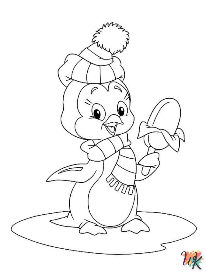 coloriage Pingouin  enfant à imprimer