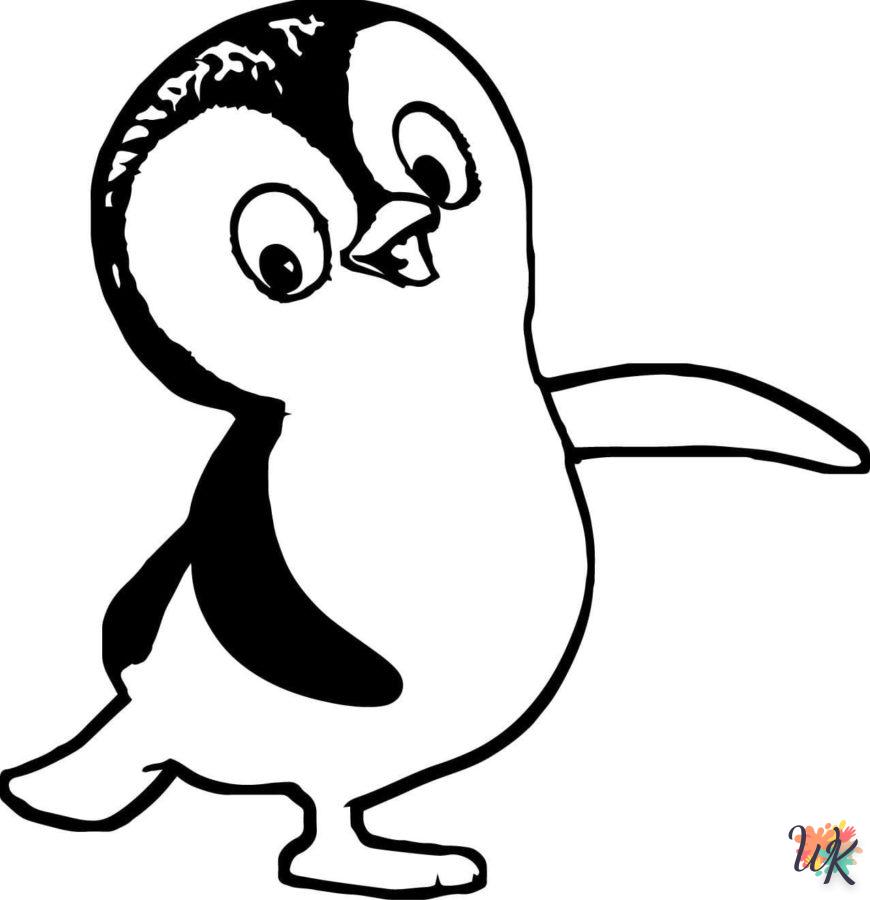 coloriage Pingouin  enfant 2 ans a imprimer