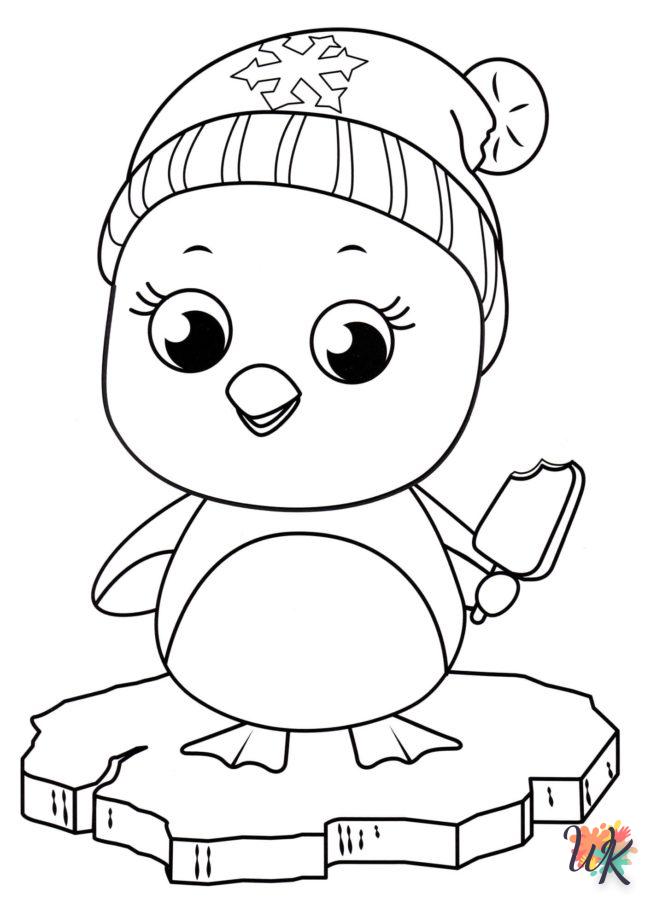 coloriage Pingouin  pour enfant gratuit 1