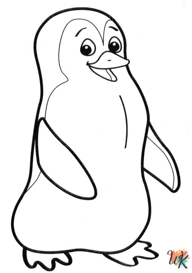 coloriage Pingouin  enfant 8 ans a imprimer