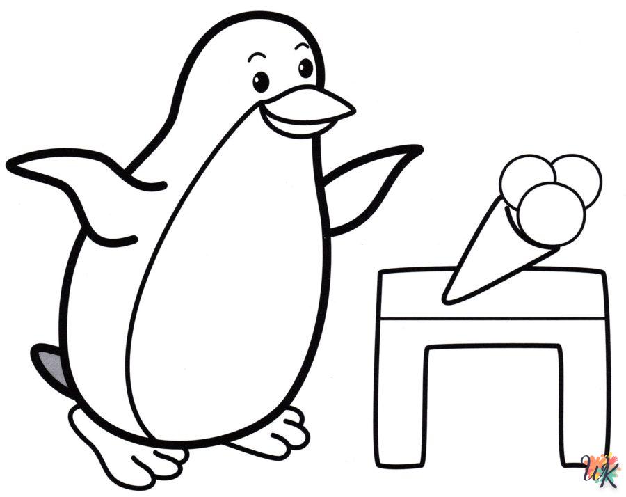 coloriage Pingouin  pour enfant a imprimer gratuit