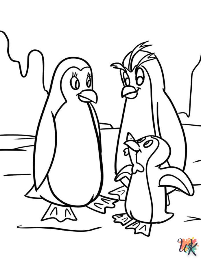 coloriage Pingouin  en ligne pour enfant 1