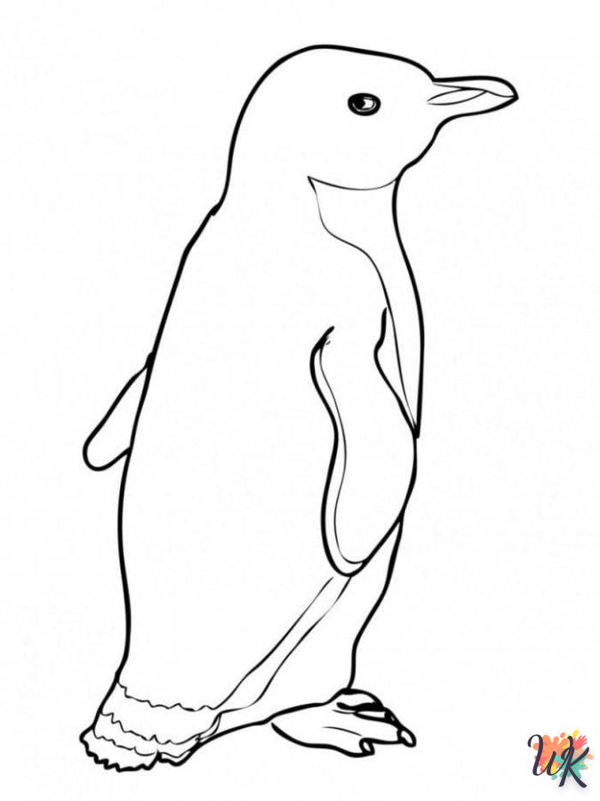 coloriage Pingouin  pour enfant de 7 ans 1