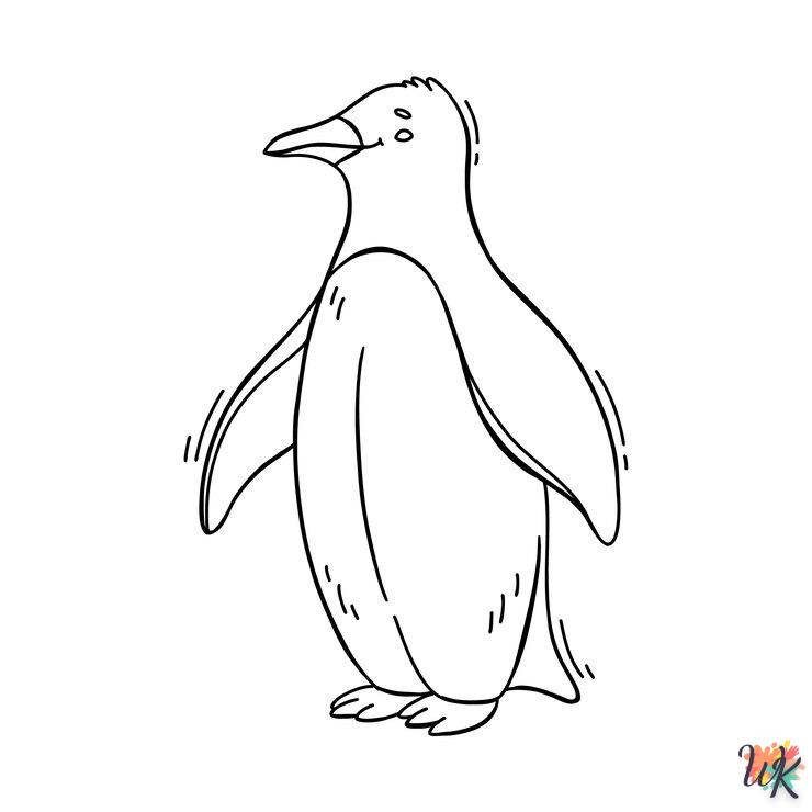 coloriage Pingouin  enfant 3 ans a imprimer