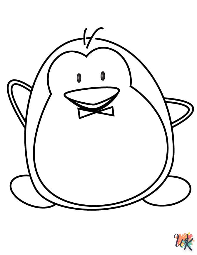 coloriage Pingouin  enfant 2 ans a imprimer