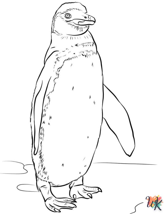 coloriage Pingouin  d'enfant a imprimer 1