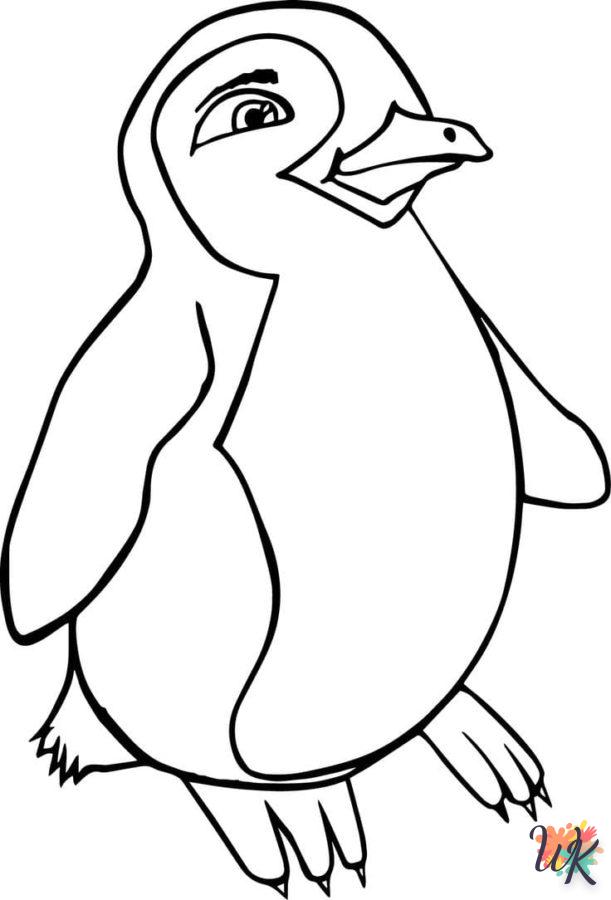 coloriage Pingouin  animaux enfant a imprimer 1