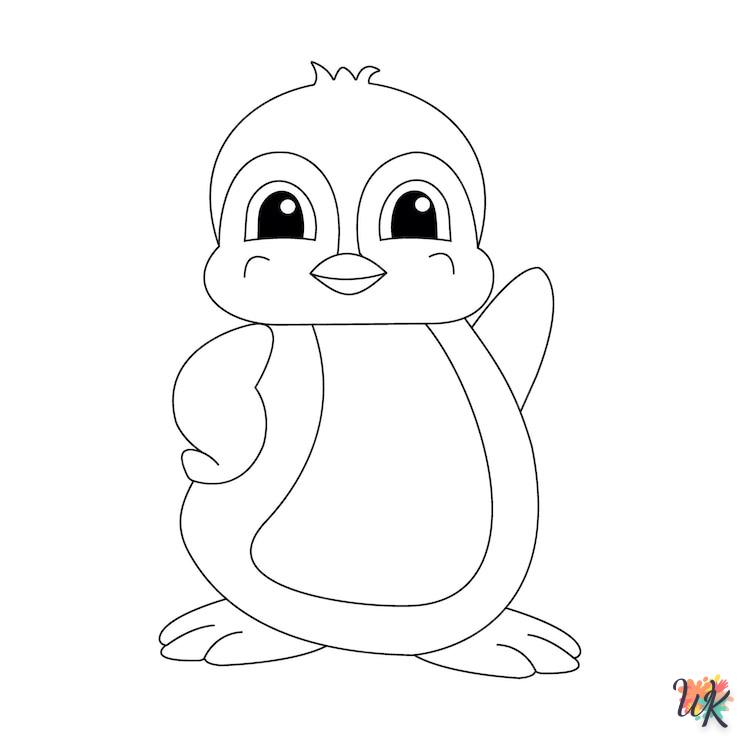 coloriage Pingouin  gratuit a imprimer