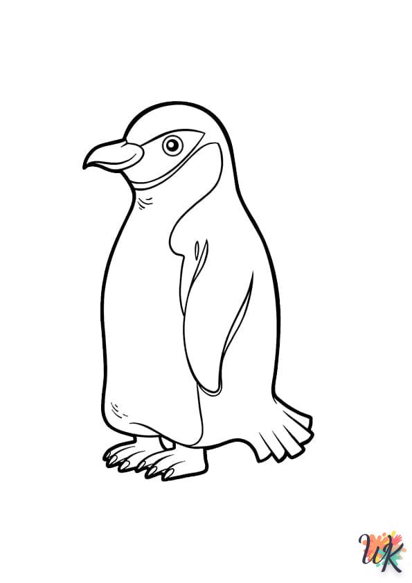 coloriage Pingouin  à imprimer gratuit 1