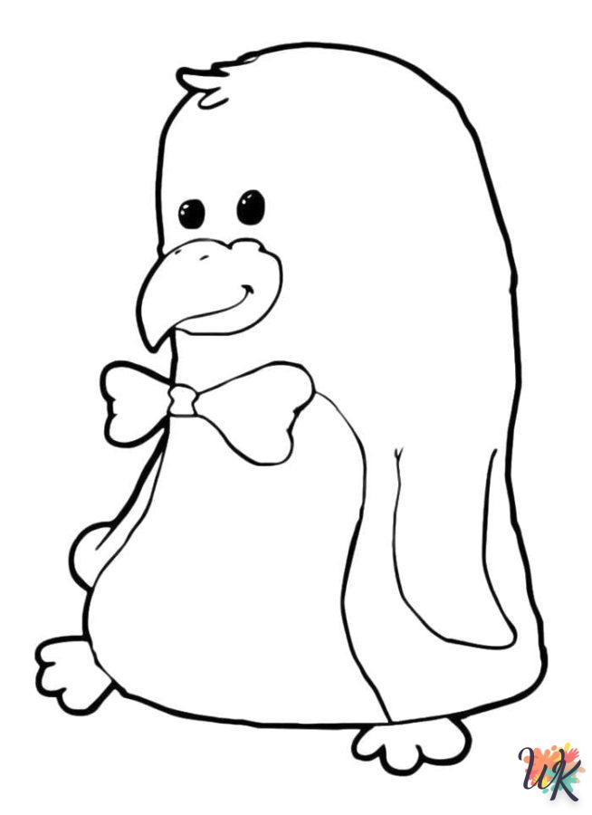 coloriage Pingouin  animaux enfant a imprimer