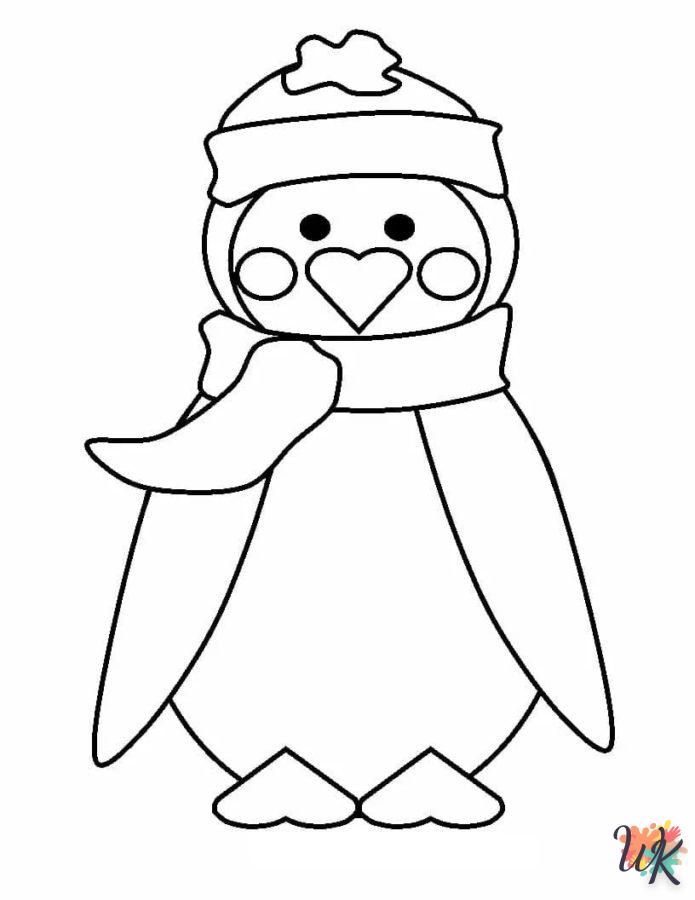 coloriage Pingouin  pour enfant à imprimer 1