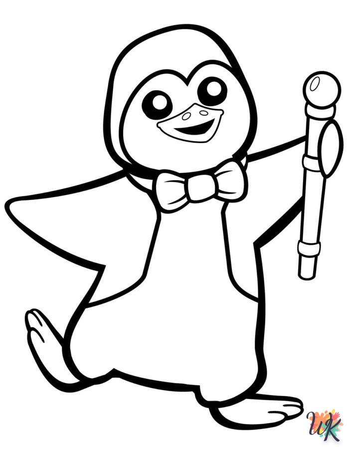 coloriage Pingouin  enfant 3 ans a imprimer 1