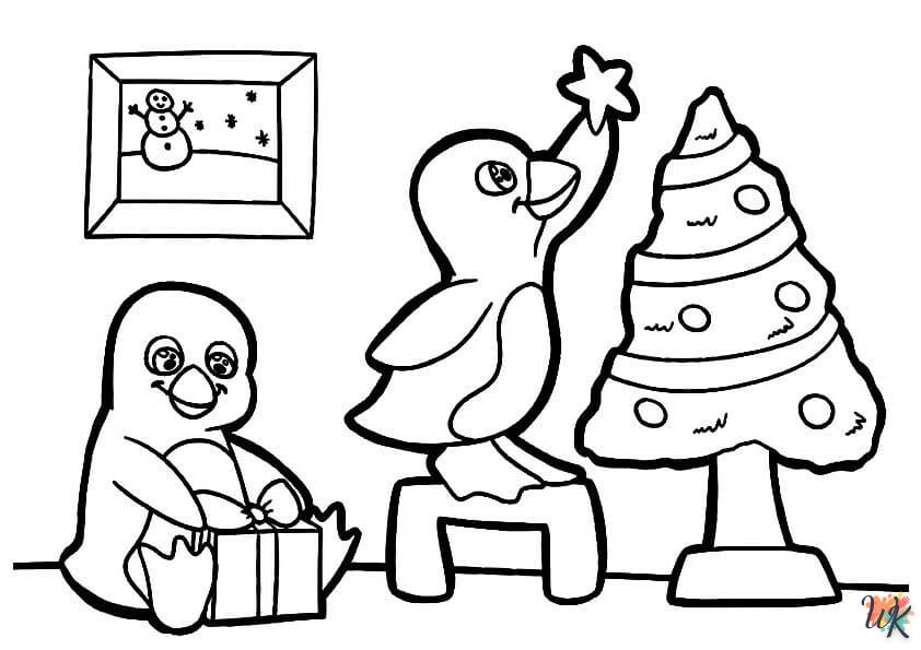 coloriage Pingouin  a colorier en ligne gratuitement 1