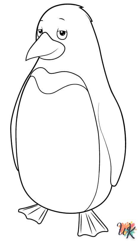 imprimer coloriage Pingouin  pour enfant