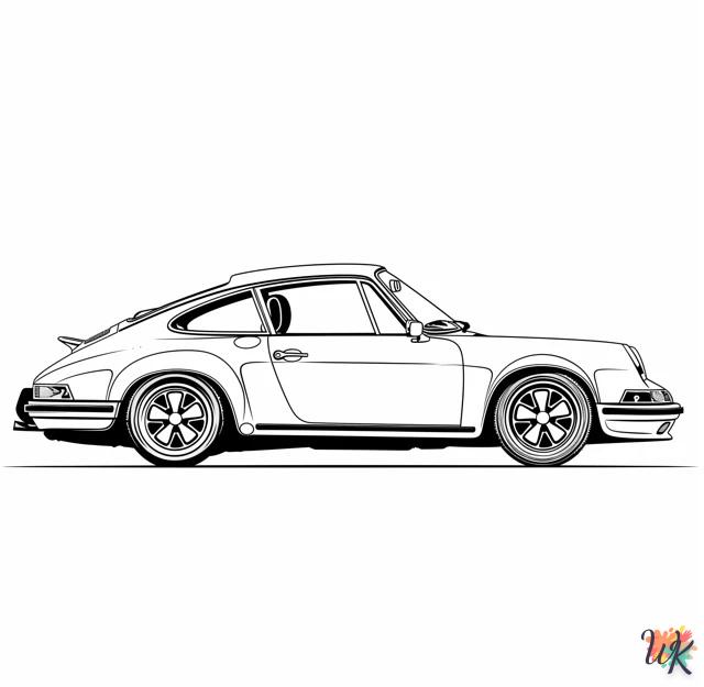 coloriage Porsche  et dessins