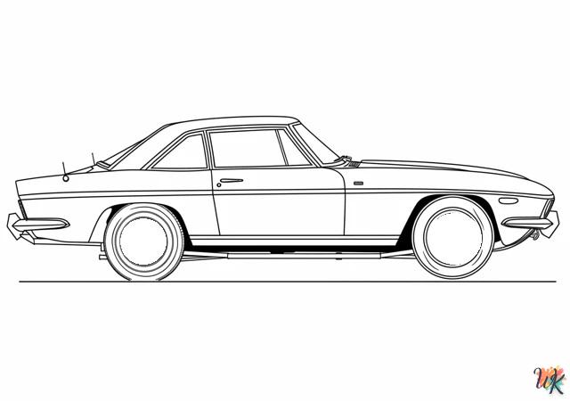 coloriage Porsche  pour enfants à imprimer