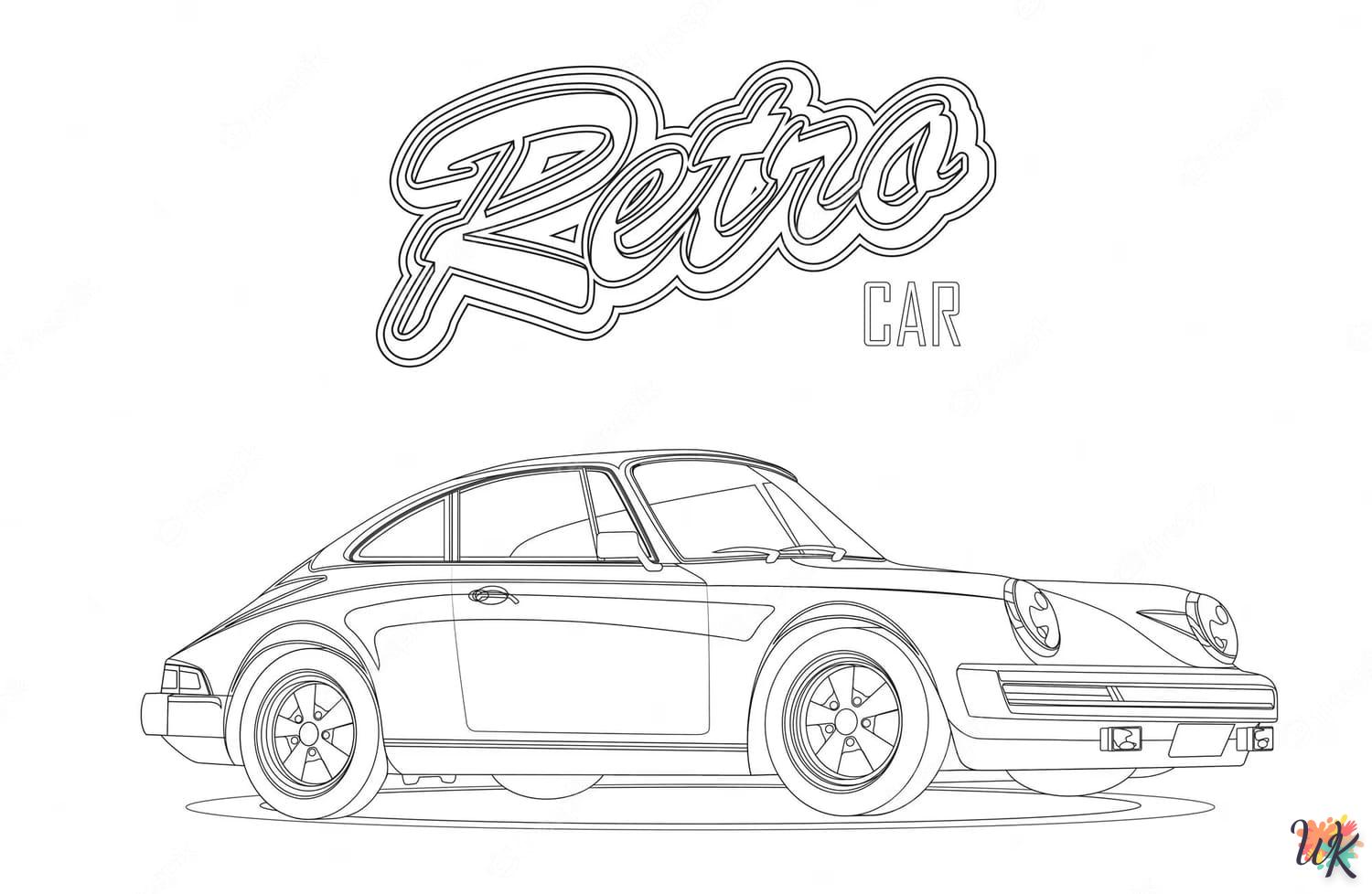 coloriage Porsche  pour enfant de 10 ans 1