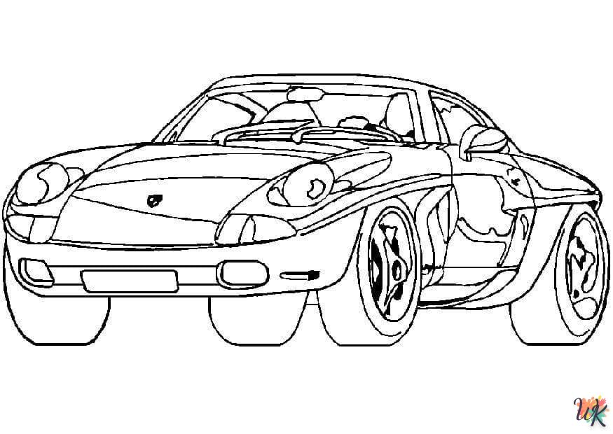 coloriage Porsche  a imprimer