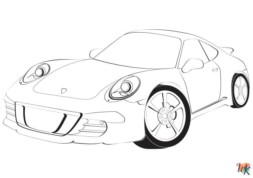 coloriage Porsche  gratuit en ligne 1