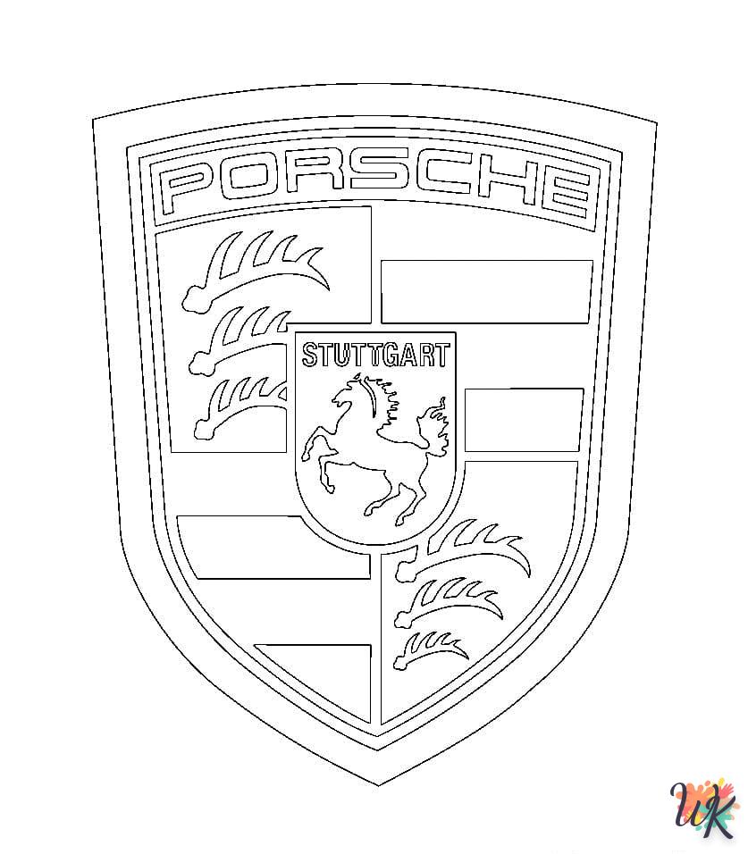 coloriage Porsche  en ligne 8 ans