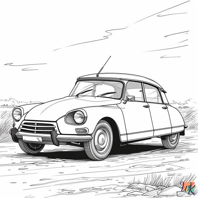 coloriage Porsche  pour enfant de 2 ans