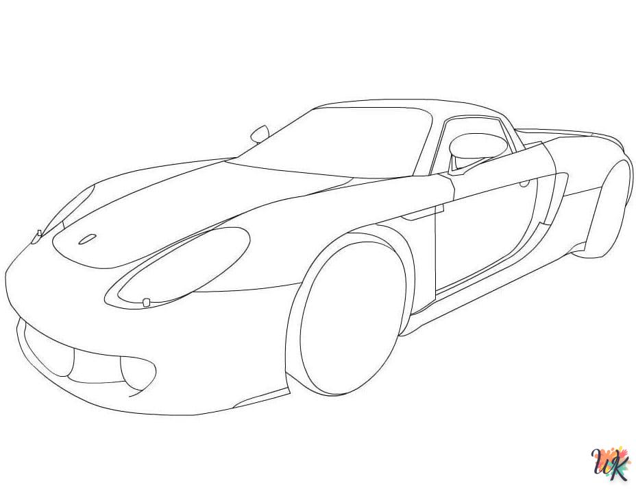 coloriage Porsche  à imprimer gratuit