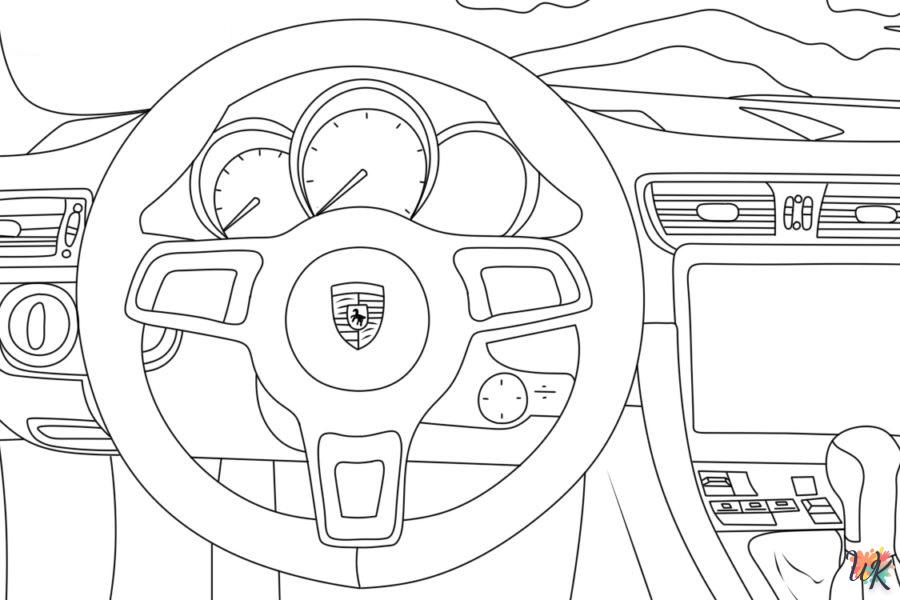 coloriage Porsche  en ligne