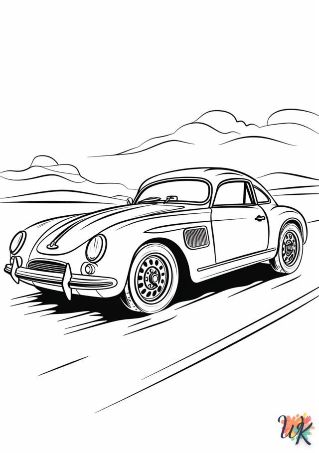 coloriage Porsche  a dessiner en ligne 1