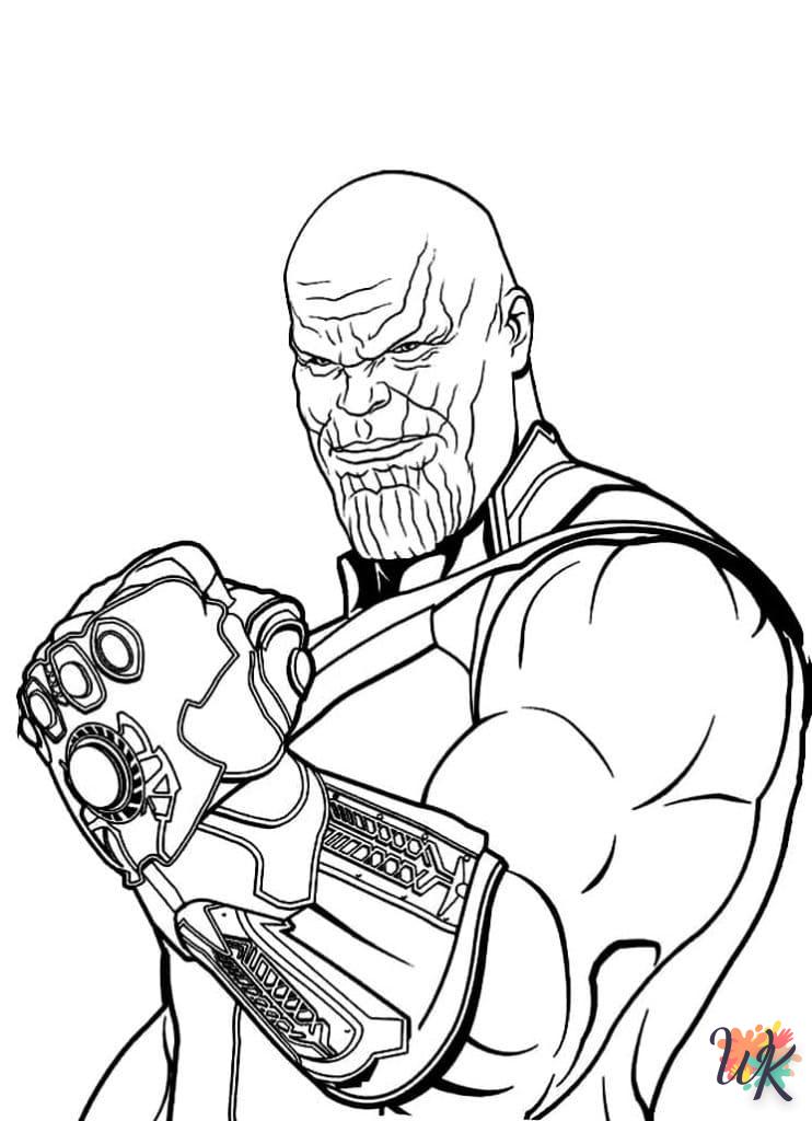 coloriage Thanos  à imprimer pour enfant de 10 ans