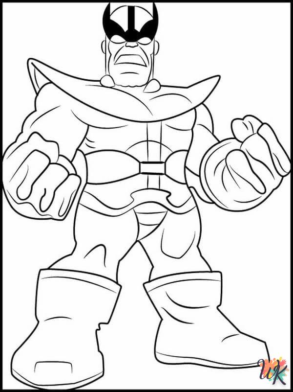 activité coloriage Thanos  en ligne