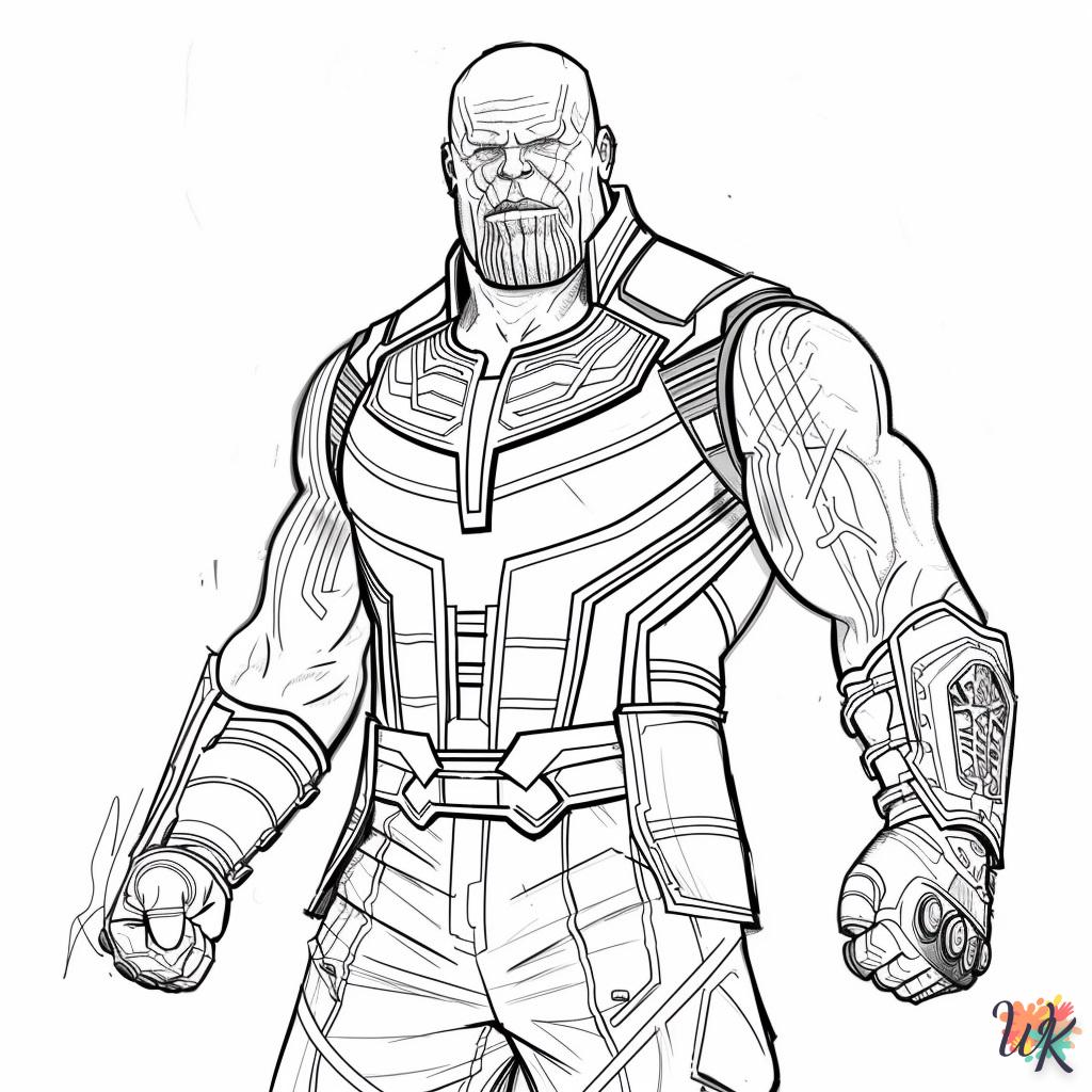 coloriage Thanos  à imprimer pour enfants