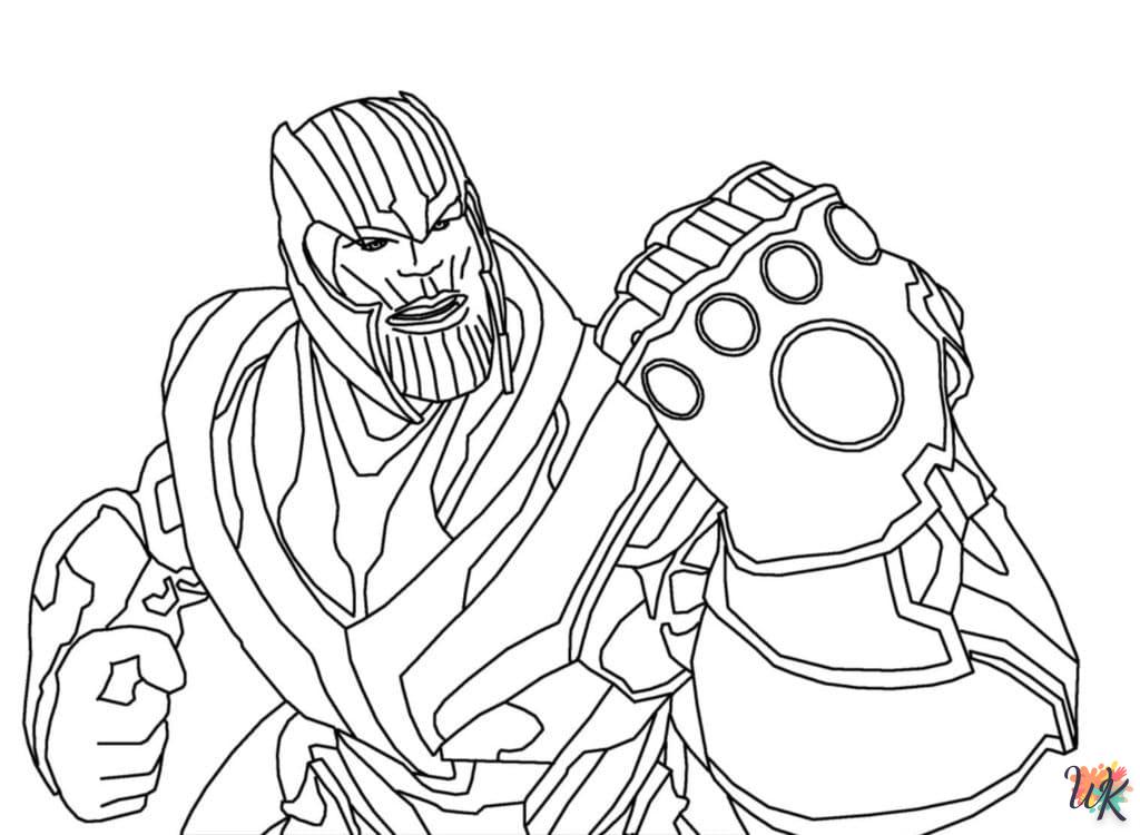 coloriage Thanos  pour enfant gratuit