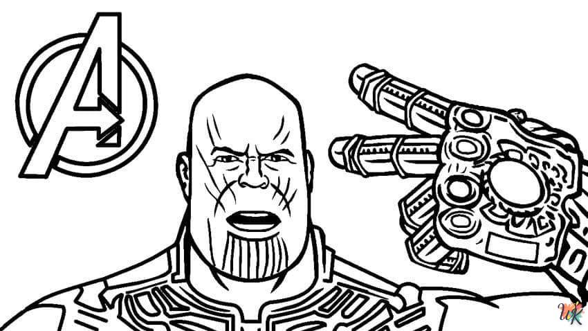 a imprimer coloriage Thanos  gratuit