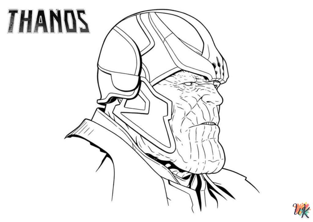 coloriage Thanos  pour enfant à imprimer 1