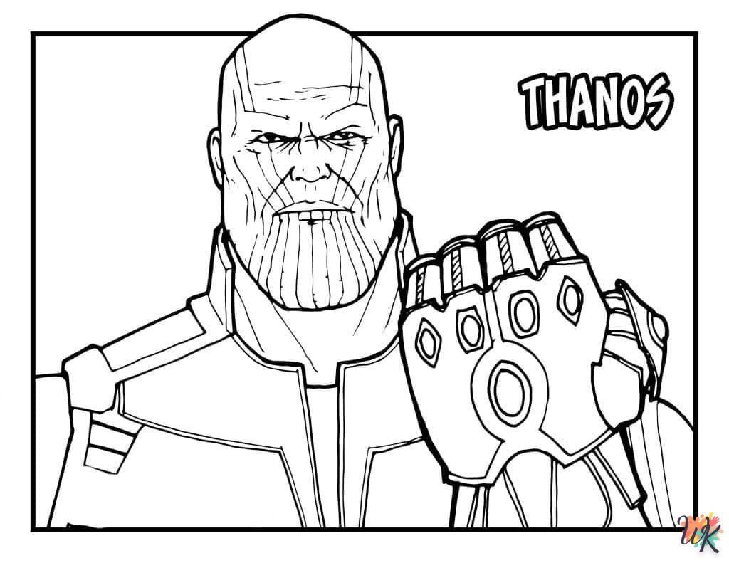 coloriage Thanos  licorne en ligne gratuit à imprimer