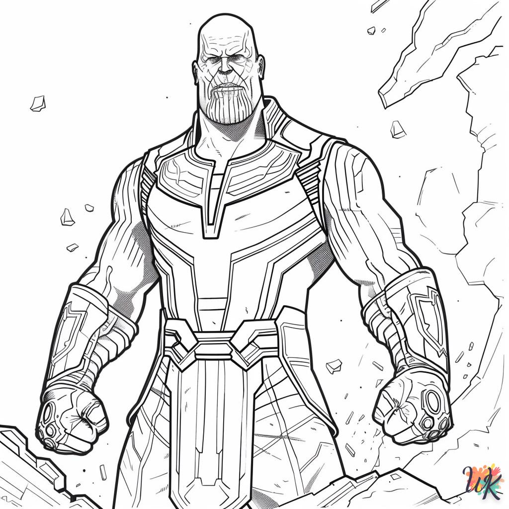 coloriage Thanos  à imprimer pdf