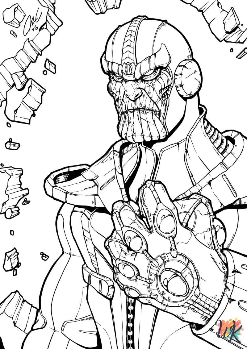 coloriage Thanos  a imprimer pour enfant de 4 ans 1