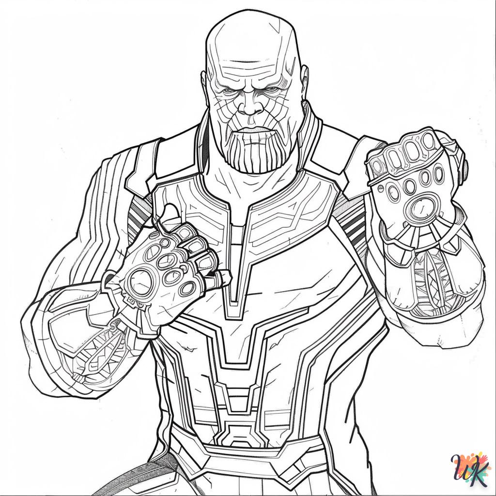 coloriage Thanos  pour enfant de 2 ans