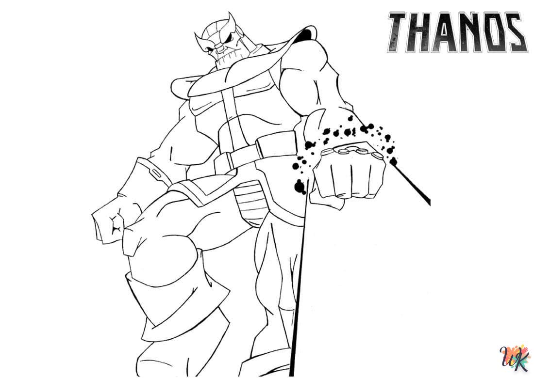 à imprimer coloriage Thanos 1