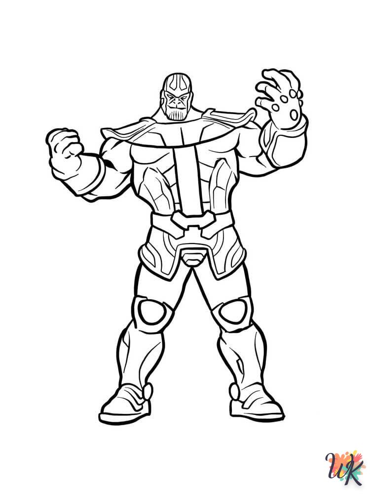 coloriage Thanos  pour enfant