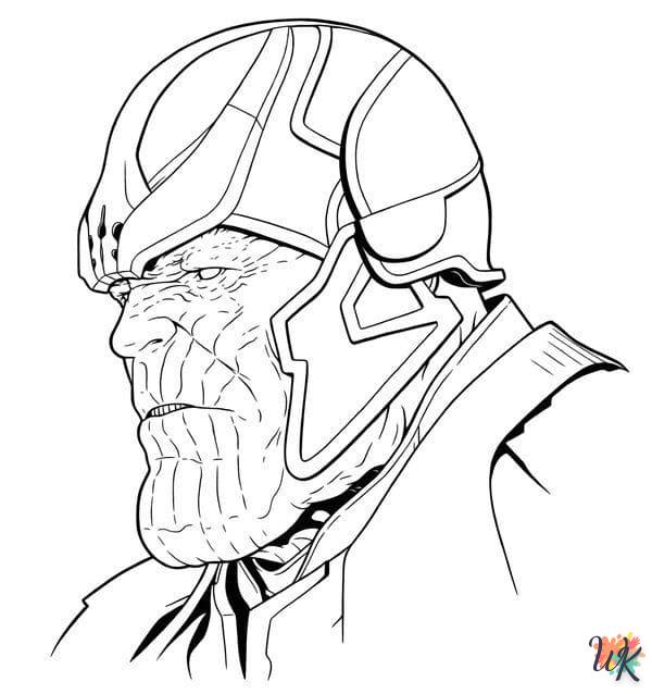 coloriage Thanos  7 ans en ligne gratuit à imprimer