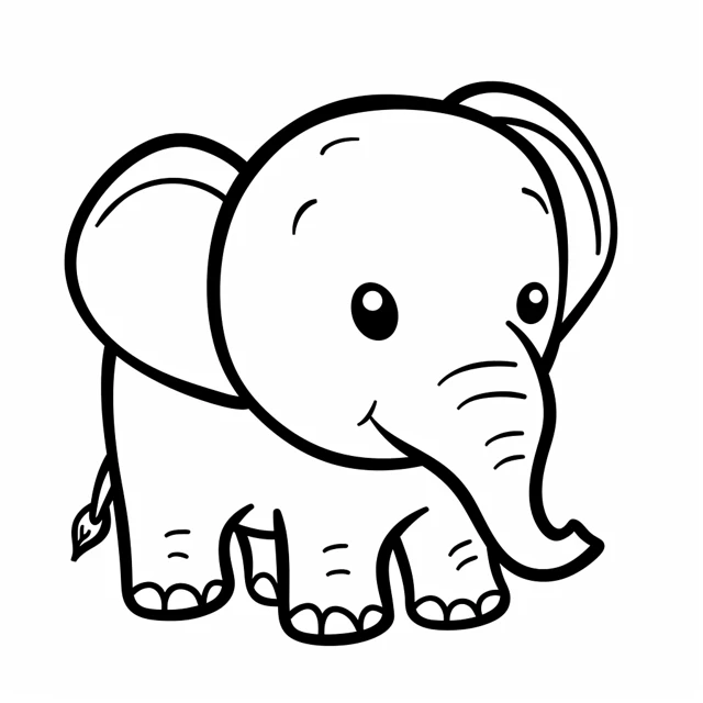 coloriage Éléphant  et dessins