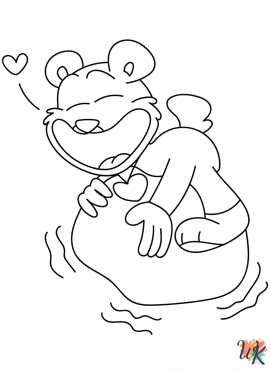 coloriage Bobby BearHug  a imprimer enfant 6 ans