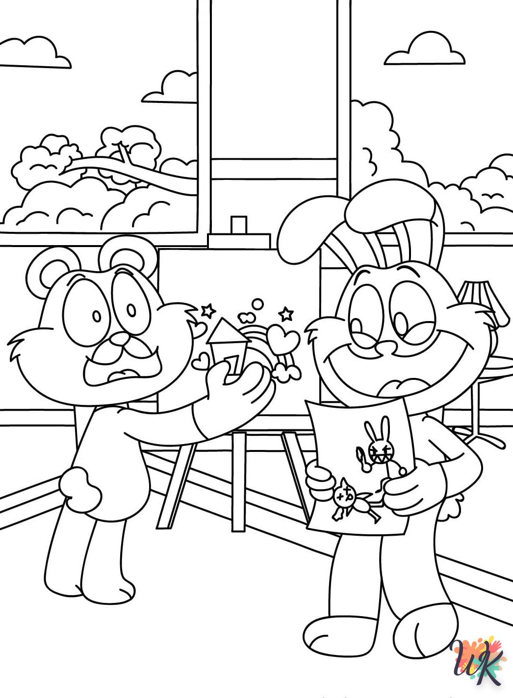 coloriage Bobby BearHug  pour enfant gratuit