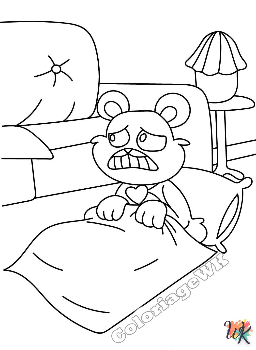 coloriage Bobby BearHug  magique à faire en ligne