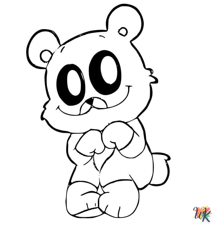 coloriage Bobby BearHug  et decoupage