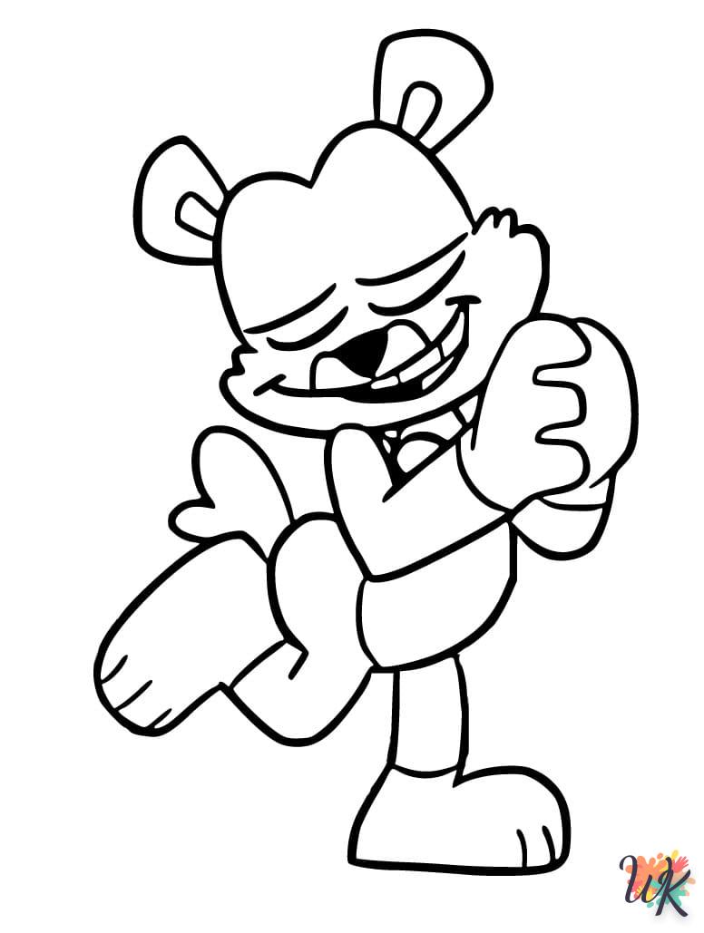 coloriage Bobby BearHug  educatif pour enfant