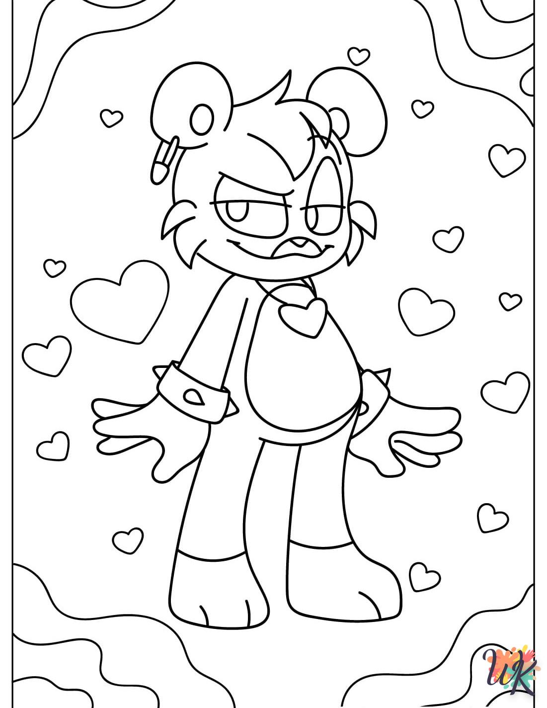 coloriage Bobby BearHug  pour enfant de 3 ans 1